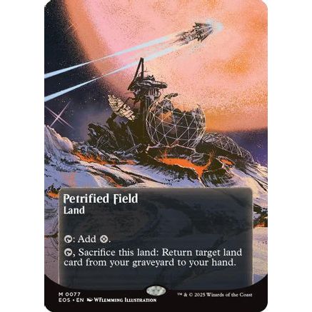 Petrified Field (0077) (Borderless) (EOS-077) - Edge of Eternities: Stellar Sights