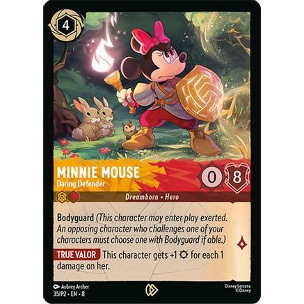 Minnie Mouse - Daring Defender (35) - Disney Lorcana Promo Cards Cold Foil