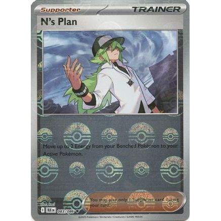 N's Plan (Poke Ball Pattern) 83 - SV Black Bolt Holofoil
