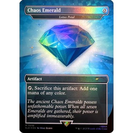 Chaos Emerald - Lotus Petal (7036) (SLD-7036) - Secret Lair Drop Series Foil