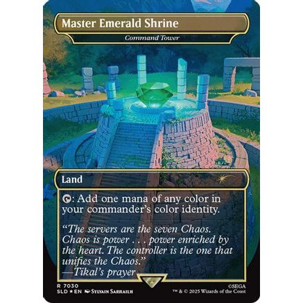 Master Emerald Shrine - Command Tower (7030) (Rainbow Foil) (SLD-7030) - Secret Lair Drop Series Foil