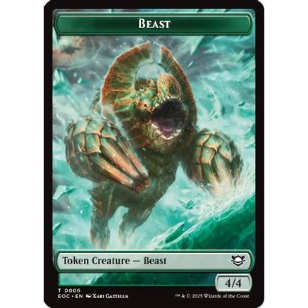 Beast (0006) // Lander Double-Sided Token (EOC-6 // 8) - Commander: Edge of Eternities