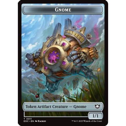 Gnome // Golem (0014) Double-Sided Token (EOC-11 // 14) - Commander: Edge of Eternities