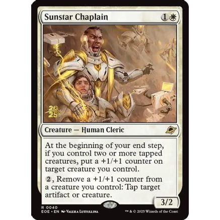 Sunstar Chaplain (PRE-040) - Prerelease Cards Foil