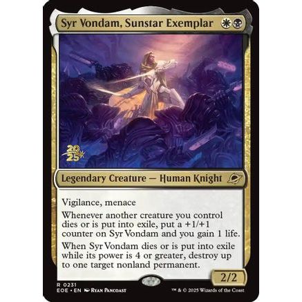 Syr Vondam, Sunstar Exemplar (PRE-231) - Prerelease Cards Foil