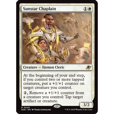 Sunstar Chaplain (PPEOE-040) - Promo Pack: Edge of Eternities Foil