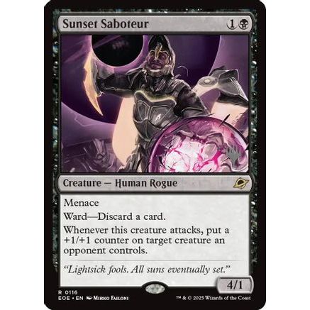 Sunset Saboteur (PPEOE-116) - Promo Pack: Edge of Eternities Foil