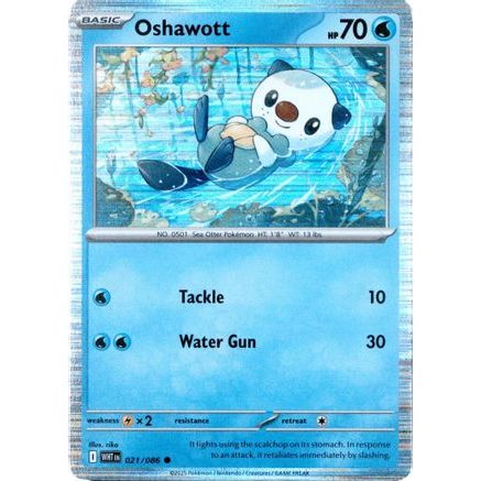 Oshawott - 021/086 (Unova Poster Collection) 21 - Miscellaneous Cards & Products Holofoil