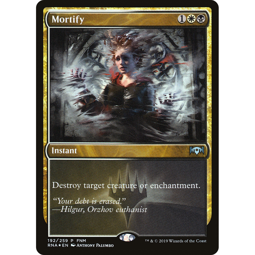 Mortify (FNM-192) - Ravnica Allegiance Promos Foil