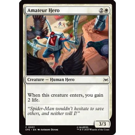 Amateur Hero (SPE-001) - Marvel's Spider-Man: Eternal-Legal Foil