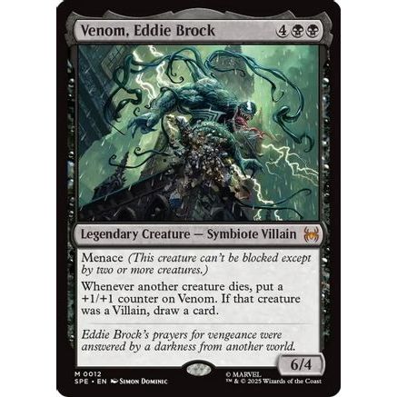 Venom, Eddie Brock (SPE-012) - Marvel's Spider-Man: Eternal-Legal Foil