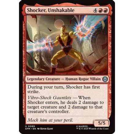 Shocker, Unshakable (SPM-089) - Marvel's Spider-Man Foil