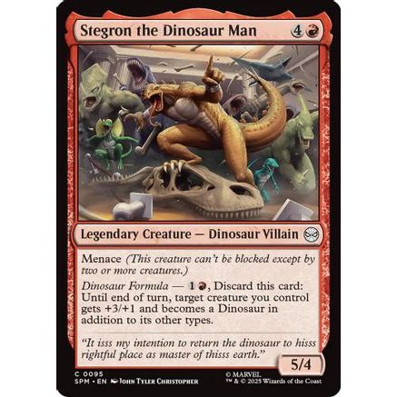 Stegron the Dinosaur Man (SPM-095) - Marvel's Spider-Man Foil