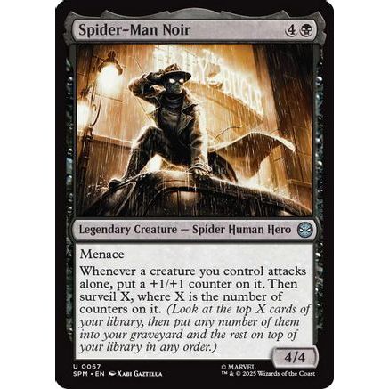 Spider-Man Noir (SPM-067) - Marvel's Spider-Man Foil