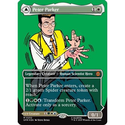 Peter Parker (0232) (Borderless) (SPM-232) - Marvel's Spider-Man Foil
