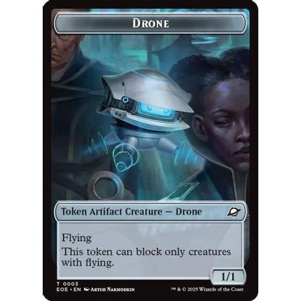 Drone // Lander (0006) Doubled-Sided Token (EOE-3 // 6) - Edge of Eternities Foil