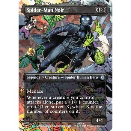 Spider-Man Noir (Borderless) (SPM-204) - Marvel's Spider-Man Foil