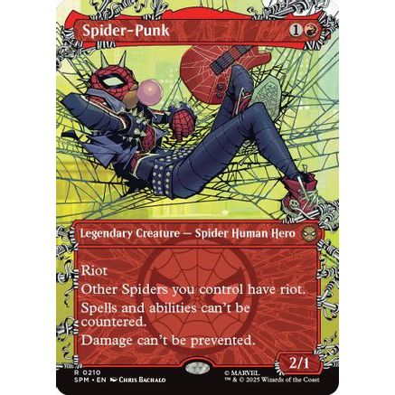Spider-Punk (0210) (Borderless) (SPM-210) - Marvel's Spider-Man Foil