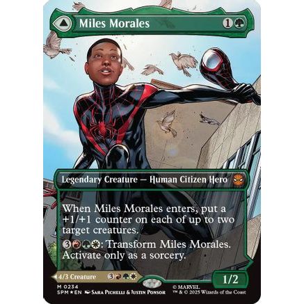 Miles Morales (0234) (Borderless) (SPM-234) - Marvel's Spider-Man Foil