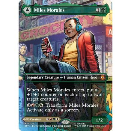 Miles Morales (0200) (Borderless) (SPM-200) - Marvel's Spider-Man Foil