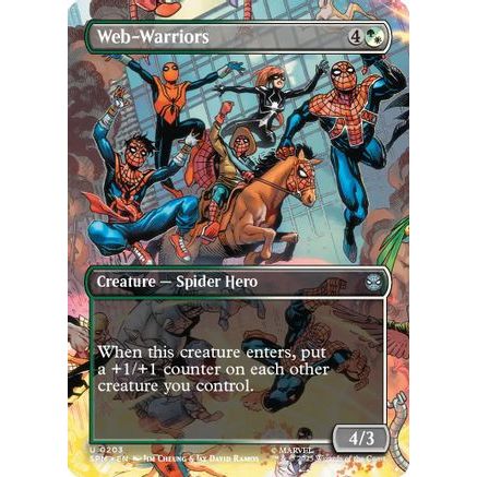 Web-Warriors (Borderless) (SPM-203) - Marvel's Spider-Man Foil