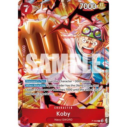Koby (Event Pack Vol. 7) (P-092) - One Piece Promotion Cards Foil