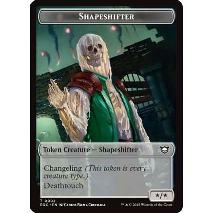 Shapeshifter // Golem (0013) Double-Sided Token (EOC-2 // 13) - Commander: Edge of Eternities Foil