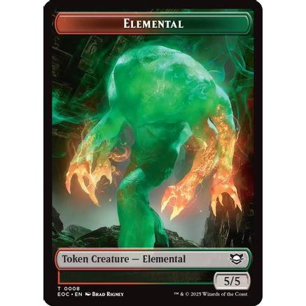 Elemental (0008) // Gnome Double-Sided Token (EOC-8 // 11) - Commander: Edge of Eternities Foil