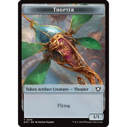 Thopter // Beast (0006) Double-Sided Token (EOC-16 // 6) - Commander: Edge of Eternities Foil
