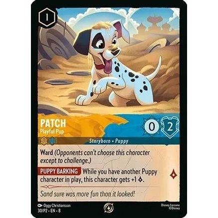 Patch - Playful Pup (30/P2) - Disney Lorcana Promo Cards Cold Foil