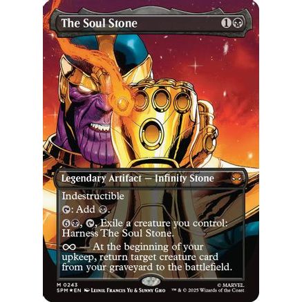 The Soul Stone (Borderless) (SPM-243) - Marvel's Spider-Man Foil