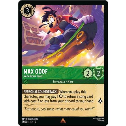 Max Goof - Rebellious Teen (75/204) - Fabled Holofoil