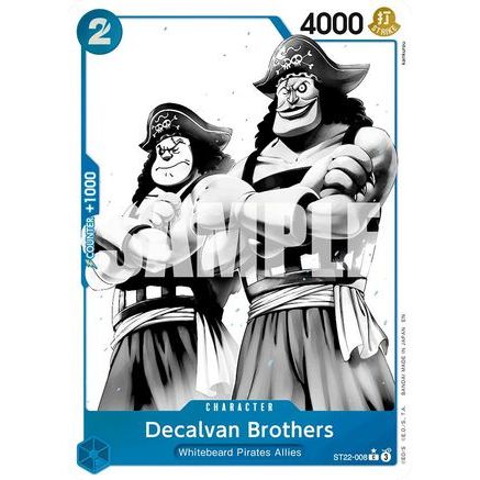 Decalvan Brothers (Parallel) (ST22-008) - Starter Deck 22: Ace & Newgate Foil