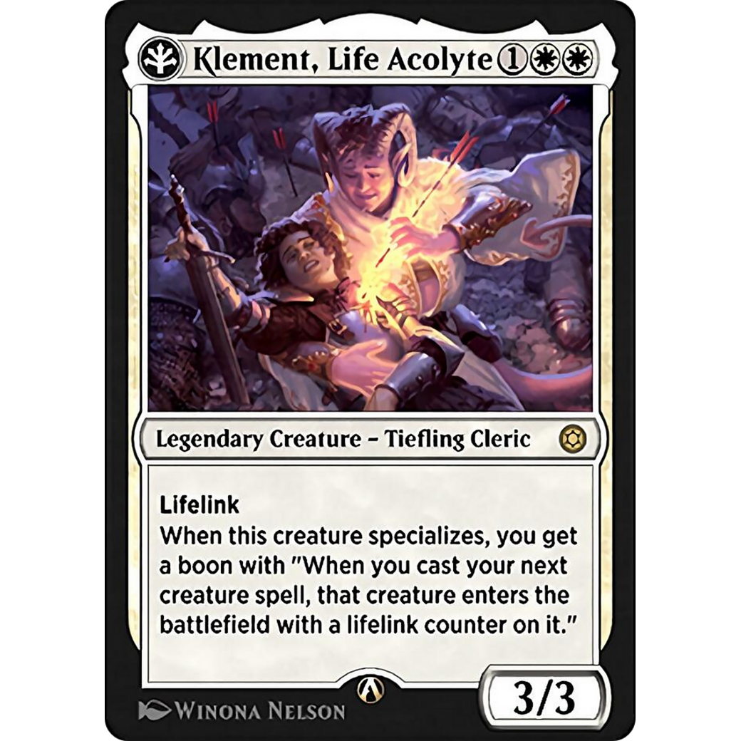 Klement, Life Acolyte (HBG-01W) - Alchemy Horizons: Baldur's Gate