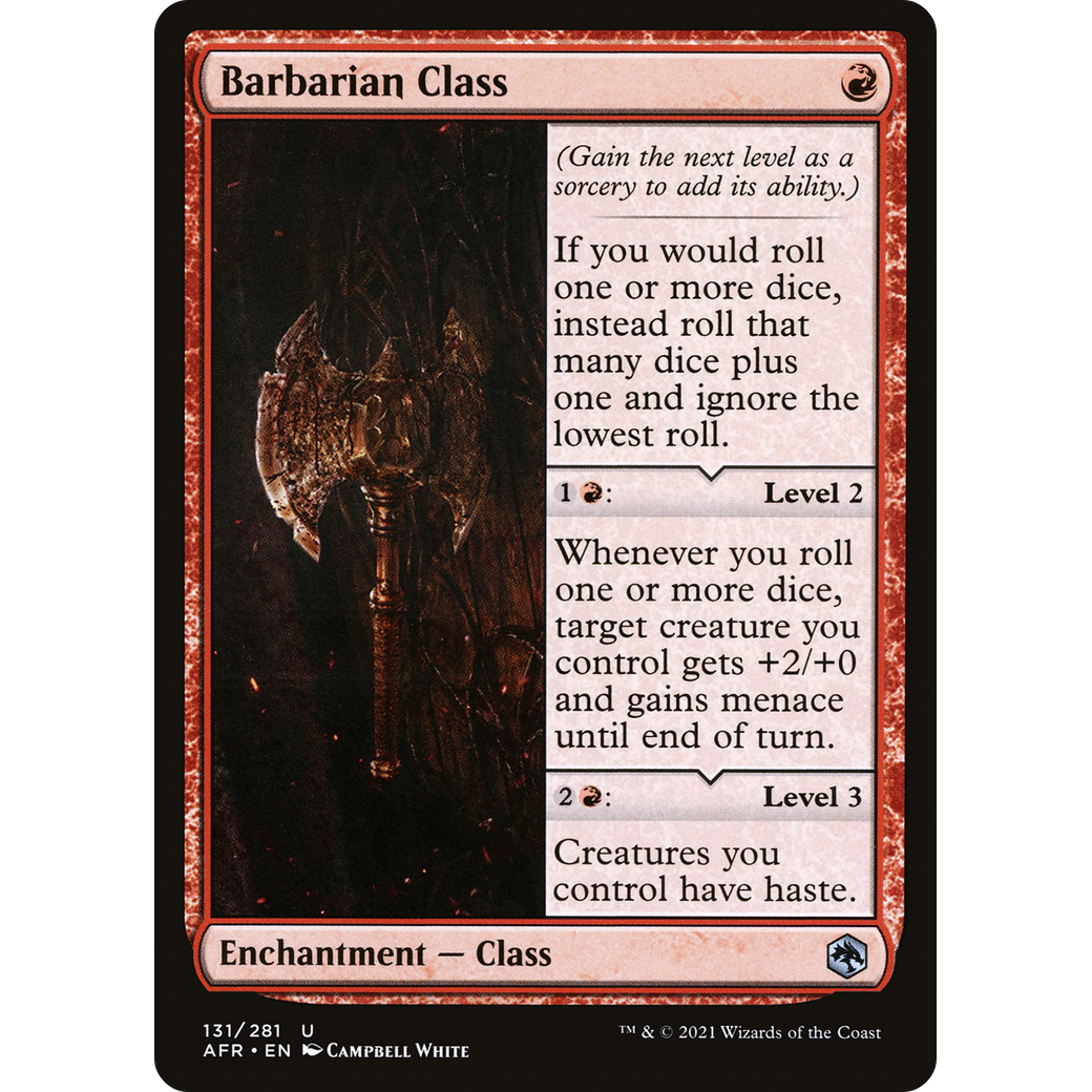 Barbarian Class (AFR-131) - Adventures in the Forgotten Realms