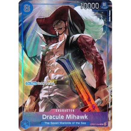 Dracule Mihawk (Seven Warlords of the Sea Binder Set) (OP07-044) - One Piece Promotion Cards Foil