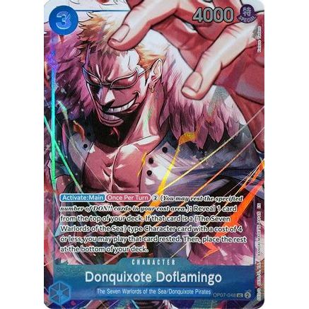 Donquixote Doflamingo (Seven Warlords of the Sea Binder Set) (OP07-048) - One Piece Promotion Cards Foil