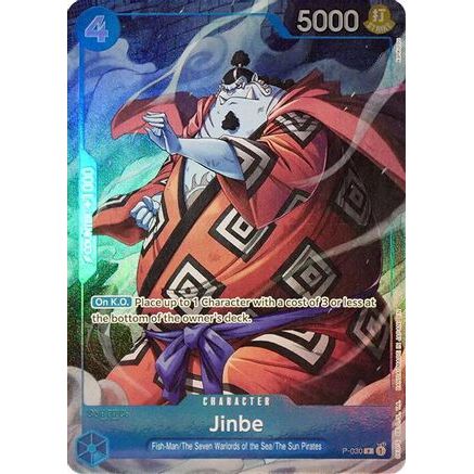 Jinbe (Seven Warlords of the Sea Binder Set) (P-030) - One Piece Promotion Cards Foil