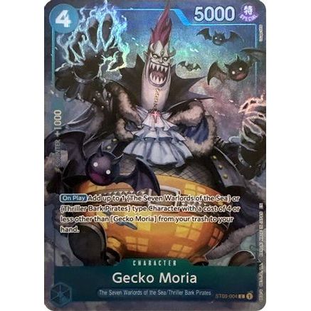 Gecko Moria (Seven Warlords of the Sea Binder Set) (ST03-004) - One Piece Promotion Cards Foil