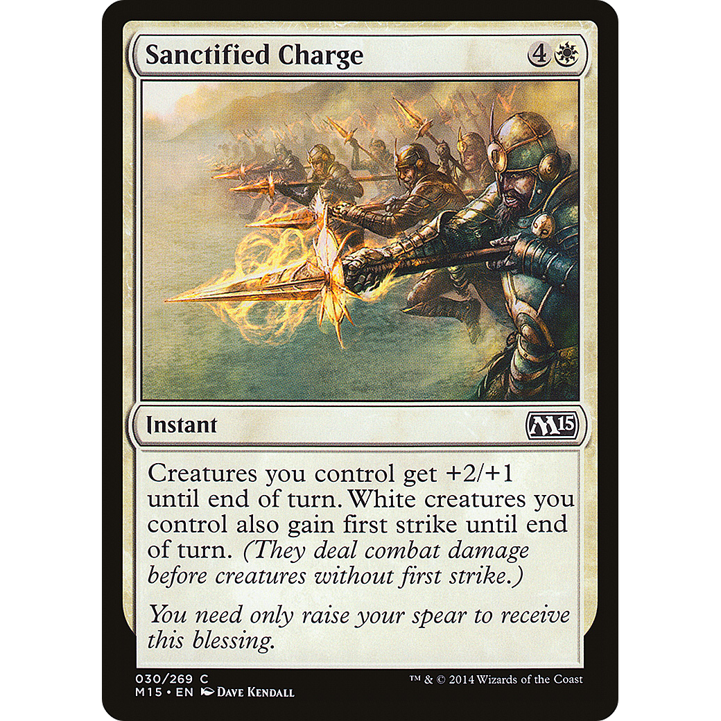 Sanctified Charge (M15-030) - Magic 2015 Foil