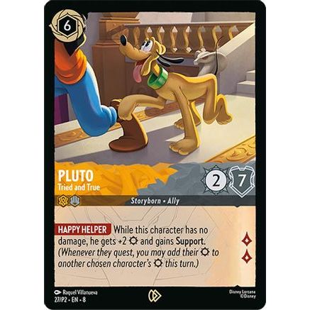 Pluto - Tried and True (27) - Disney Lorcana Promo Cards Cold Foil