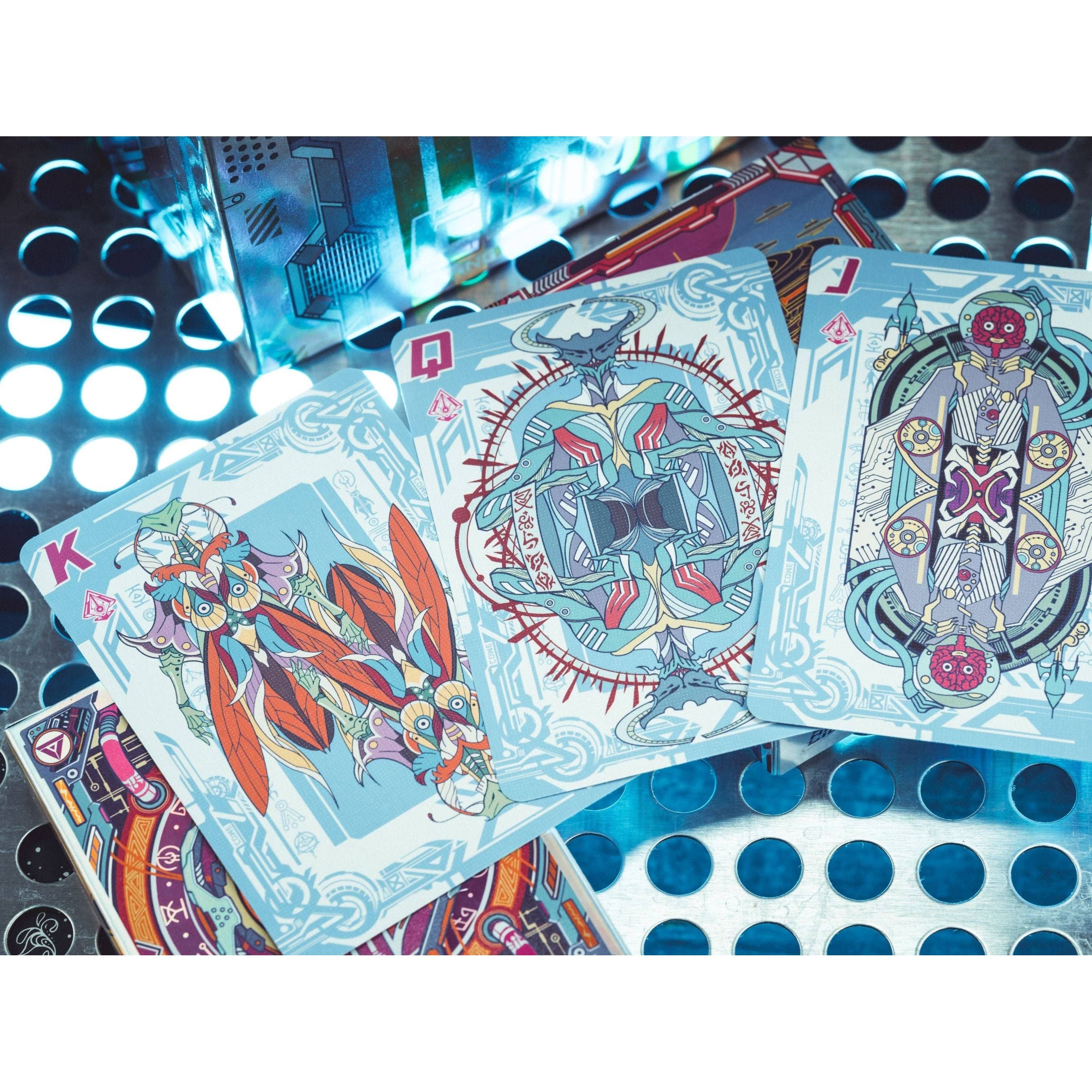 The Flying Saucer Cyberpunk Playing Cards: Native-Standard Deck