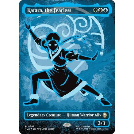 Katara, the Fearless (Borderless) (Neon Ink Foil) (TLA-361) - Avatar: The Last Airbender Foil