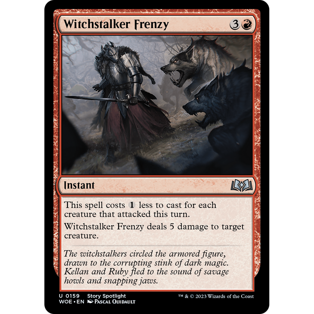 Witchstalker Frenzy (WOE-159) - Wilds of Eldraine Foil