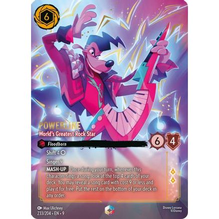 Powerline - World's Greatest Rock Star (Enchanted) (233/204) - Fabled Holofoil