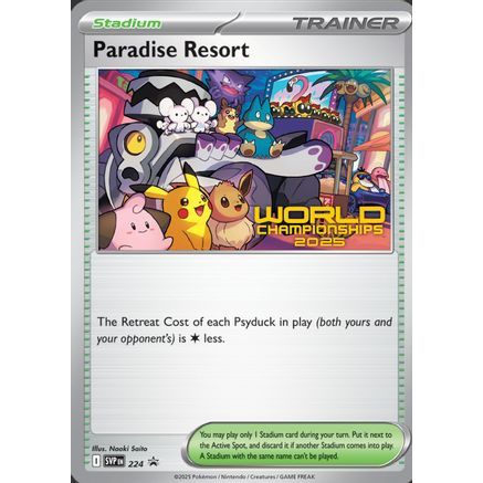 Paradise Resort - 224 (World Championships 2025) 224 - SV Scarlet & Violet Promo Cards