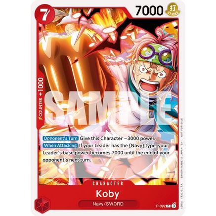 Koby (OP12 Release Event) (P-092) - One Piece Promotion Cards
