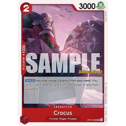 Crocus (OP12-003) - Legacy of the Master Release Event Cards