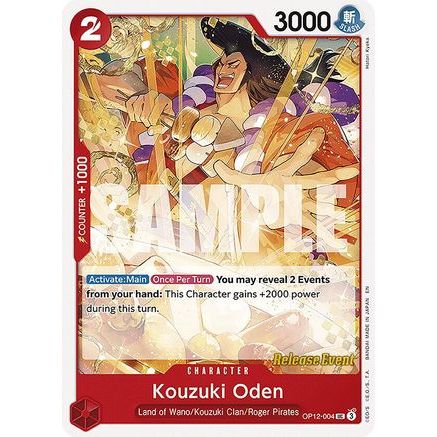 Kouzuki Oden (OP12-004) - Legacy of the Master Release Event Cards