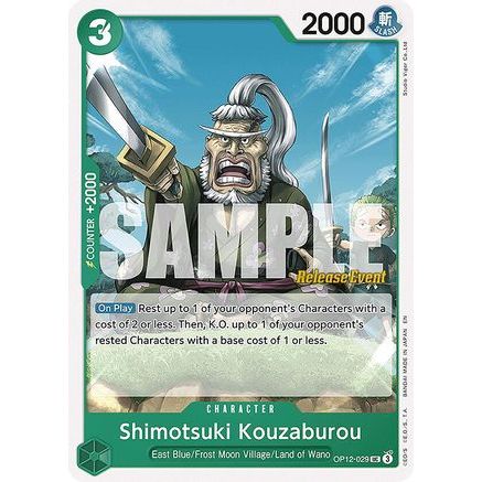 Shimotsuki Kouzaburou (OP12-029) - Legacy of the Master Release Event Cards